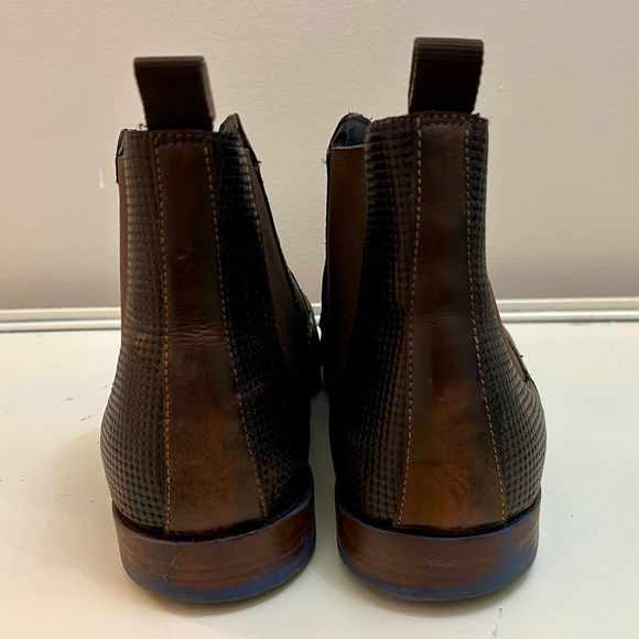 Stacy Adams Men's Rafferty Dressy Pointed Cap Toe Lace Up Brown Leather Sz 10.5 - Picture 6 of 10